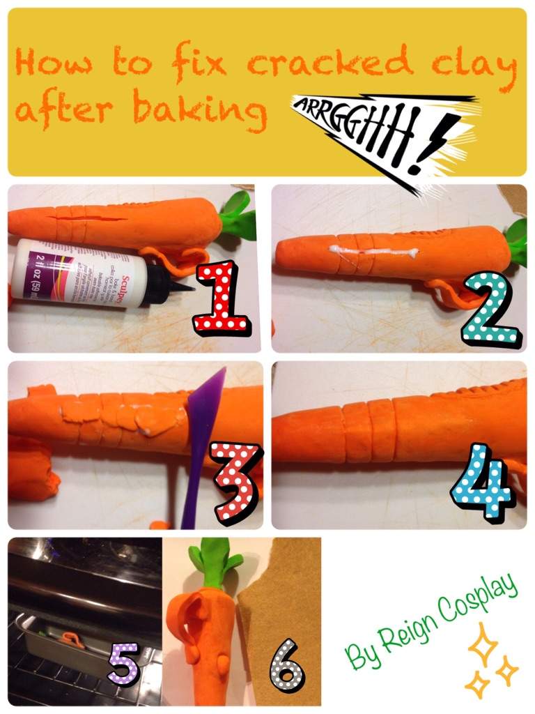 How to fix cracked clay after baking | Cosplay Amino