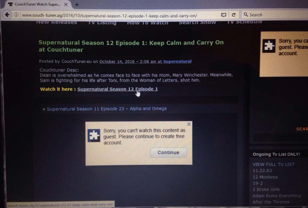 Haven T Watched Ep Supernatural Amino