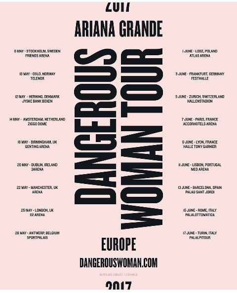 Dangerous Woman Tour Ariana Grande Por Siempre Amino