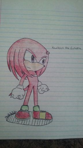 knuckles the echidna drawings