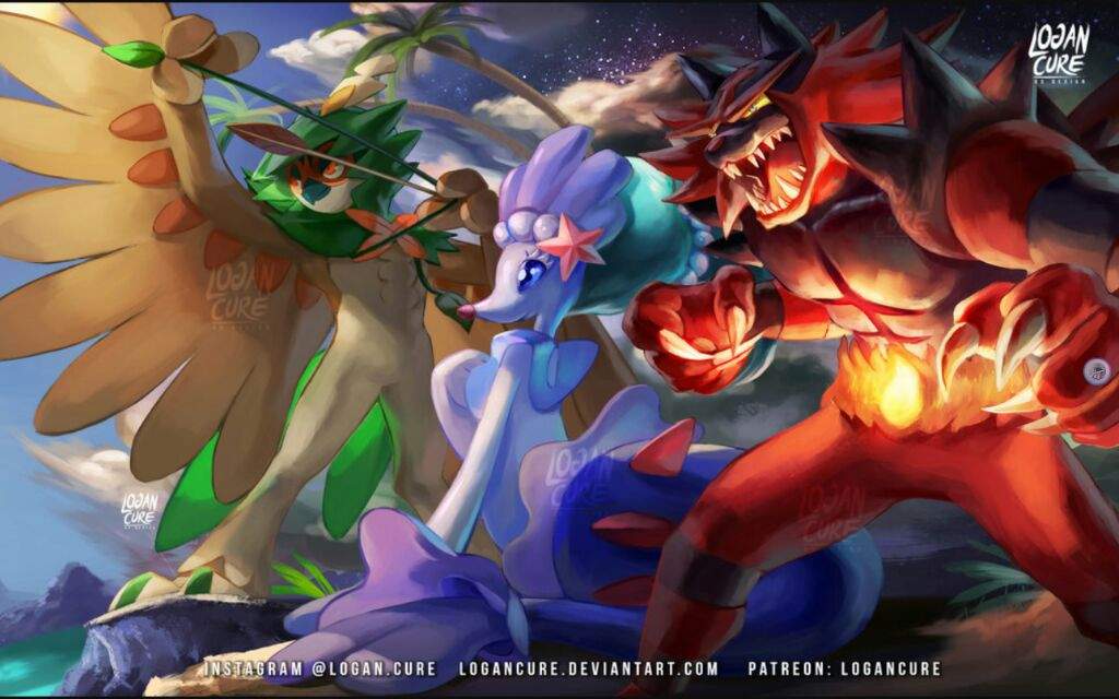 Decidueye Vs Incineroar Vs Primarina •pokémon• En Español Amino 6212