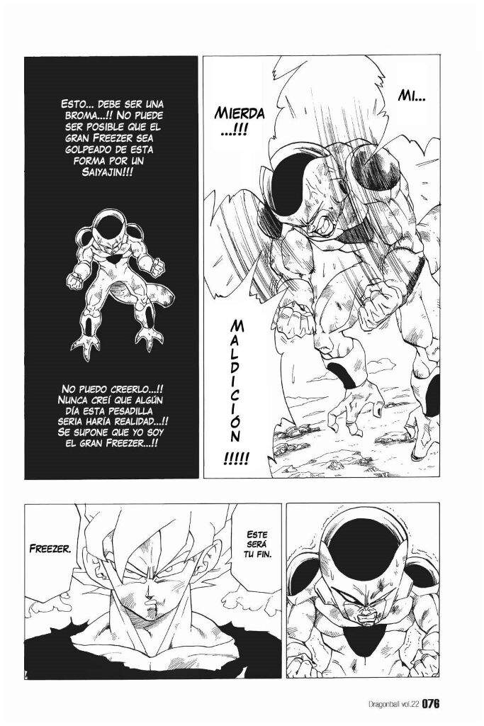 Dragon Ball Manga Goku Ssj Vs Freezer Dragon Ball Espa Ol Amino