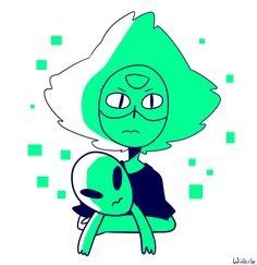 peridot and alien plush