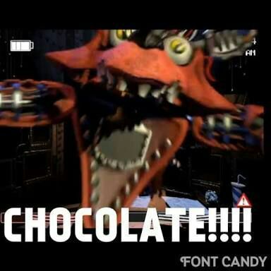 five nights at freddy's chocolate