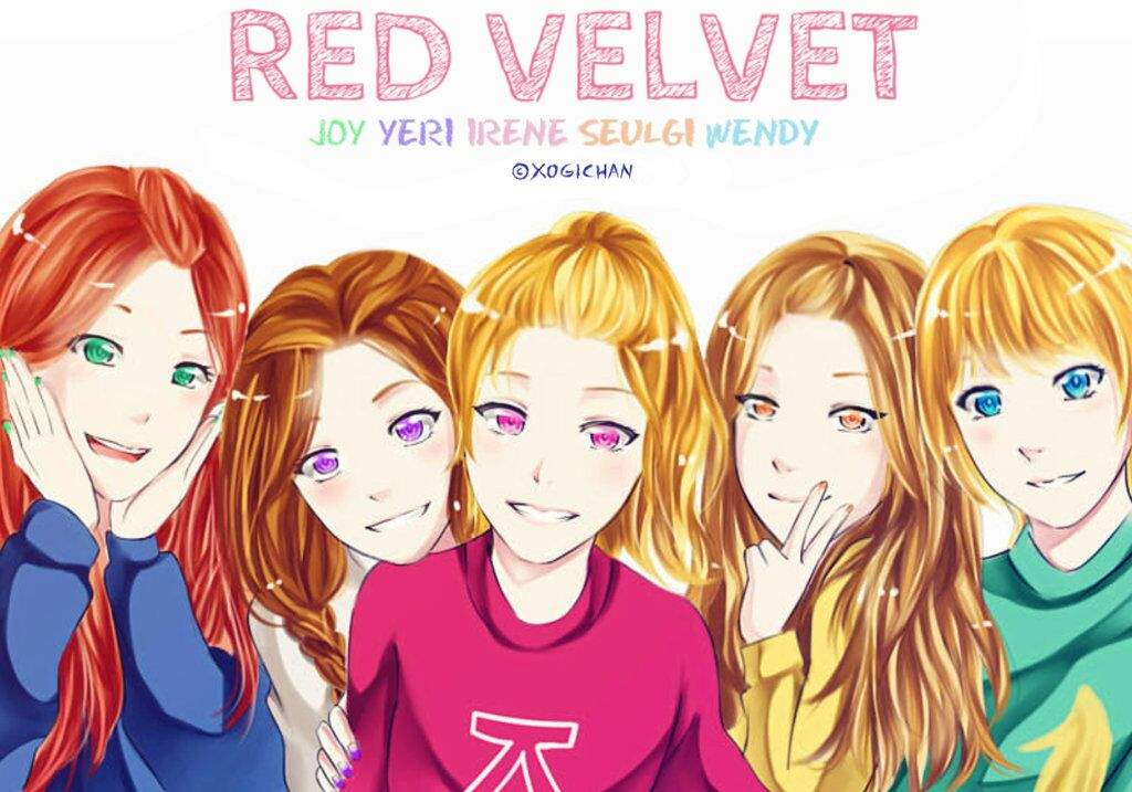 Red velvet anime pic's😍😍😍 | K-Pop Amino