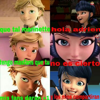 Marinette Vs Adrien | •Miraculous Ladybug Español• Amino