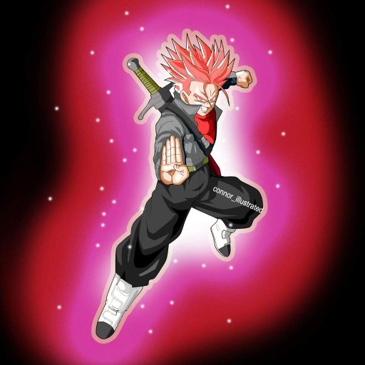 SSJR Trunks black! Fan edit DragonBallZ Amino
