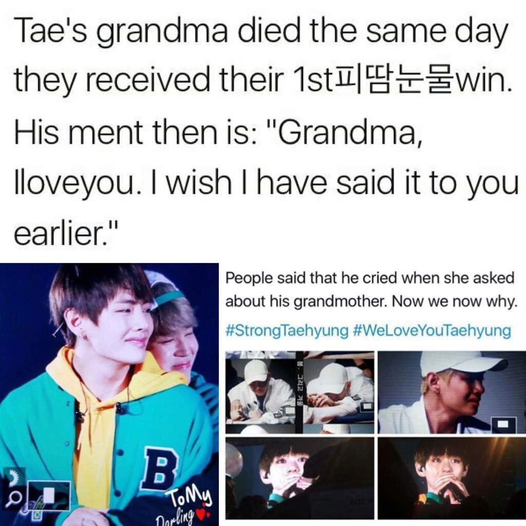 161112: RIP Taehyung's Grandmother | ARMY's Amino