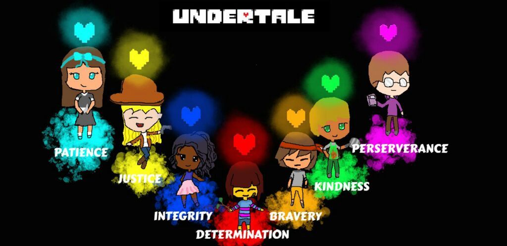 The 7 Human Souls Undertale Amino 