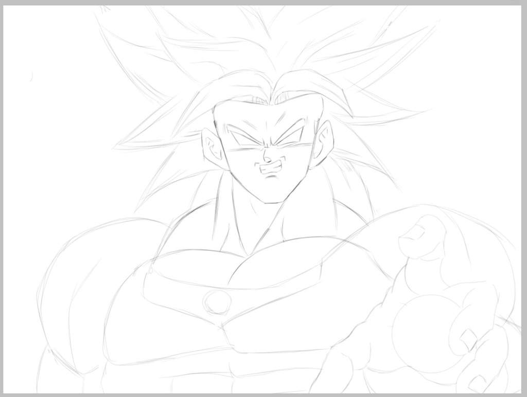 Drawing: Broly The legendary Super Saiyan | DragonBallZ Amino