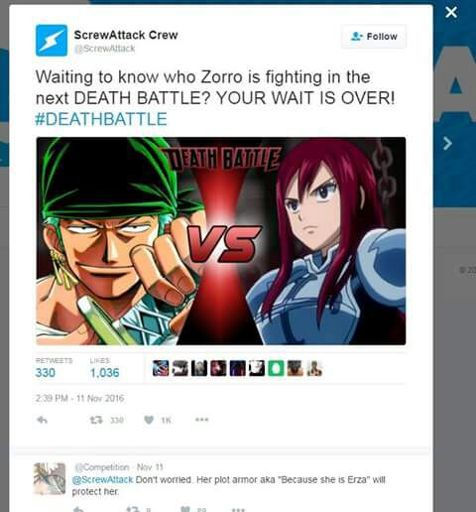 zoro vs erza