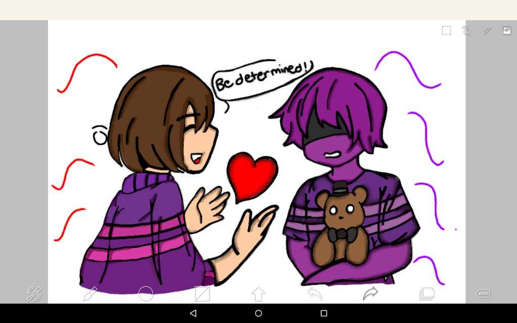 Stay Determined Purple Guy Frisk Undertale Amino