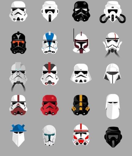 stormtrooper different helmets