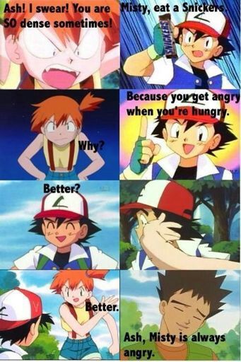 misty eats ash