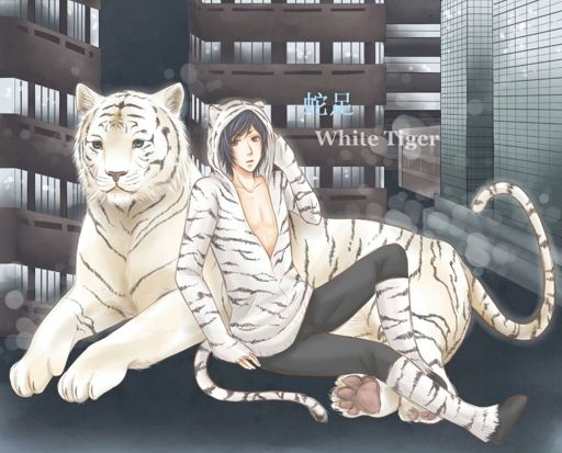 humanoid white tiger