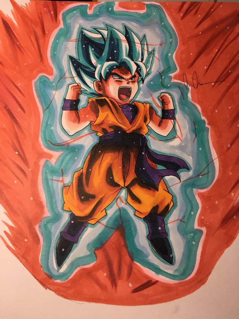 Super Sayain Blue Kaioken Goten Dragonballz Amino