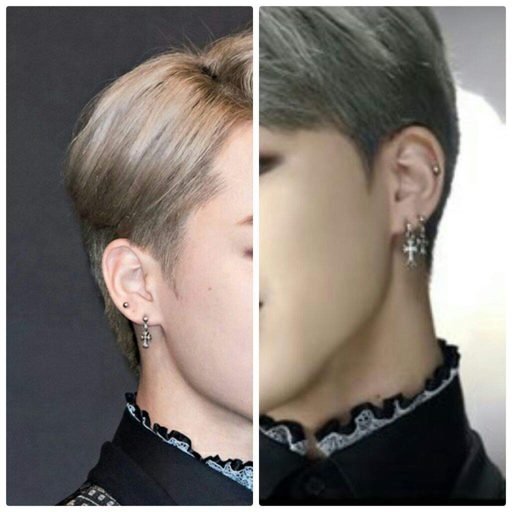 Jimin helix piercing