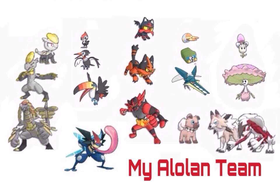 My Alola Team | Pokémon Amino