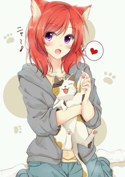 Cute Neko Girls Red Anime Amino 2906