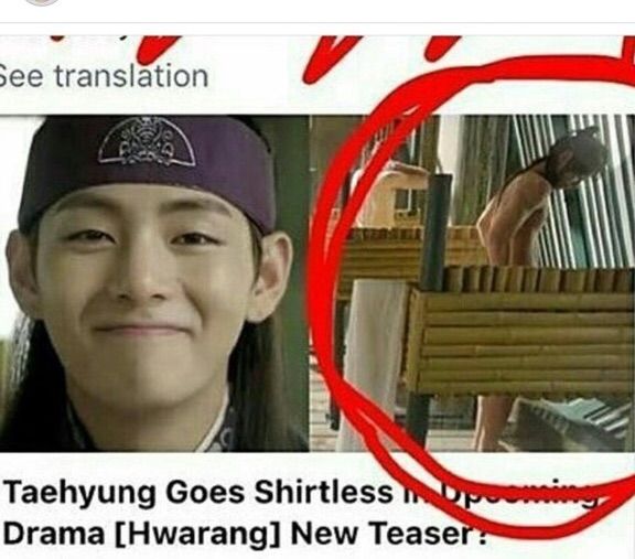 Taehyung goes shirtless for hwarang | ARMY's Amino