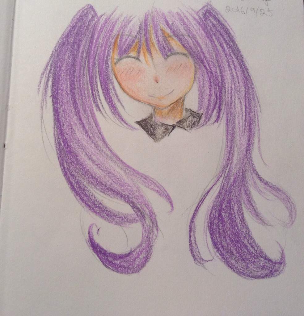 Anime Drawing Using Color Pencil