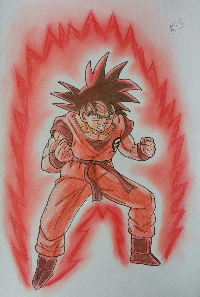Goku Kaioken drawing | DragonBallZ Amino