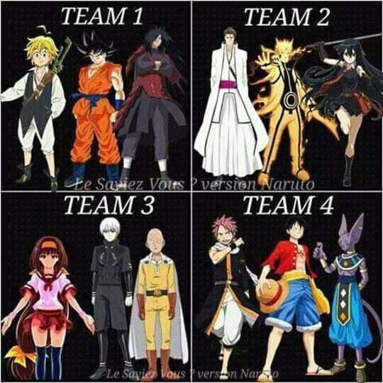 Choose your team | Anime Amino