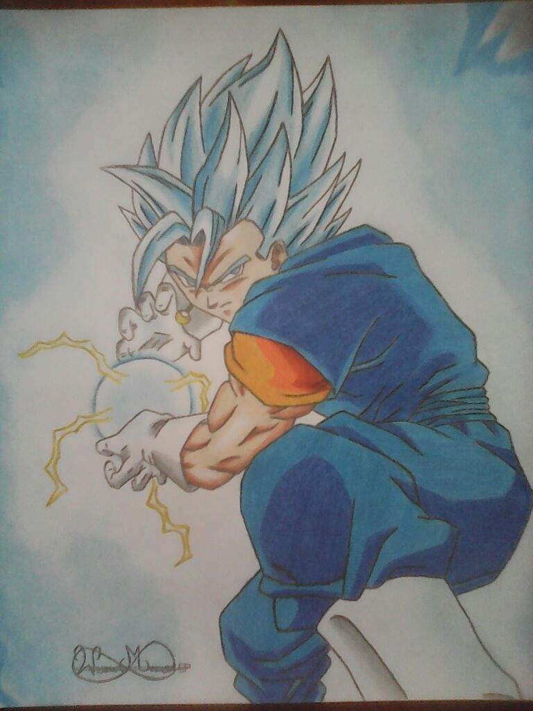 Drawing Vegetto SSJ Blue Final Kamehameha | DragonBallZ Amino