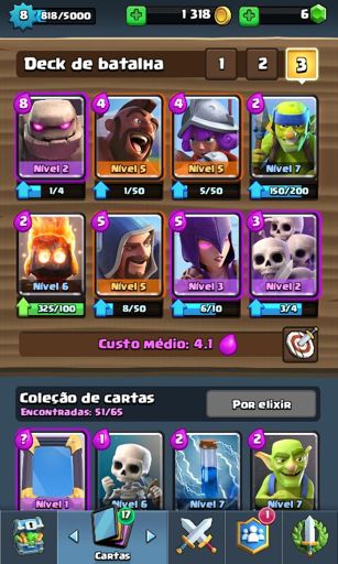 Eba Achei Um Deck Muinto Bom Para Arena 6 E 7 Sem Lendaria Clash Royale Amino Oficial© Amino 1044