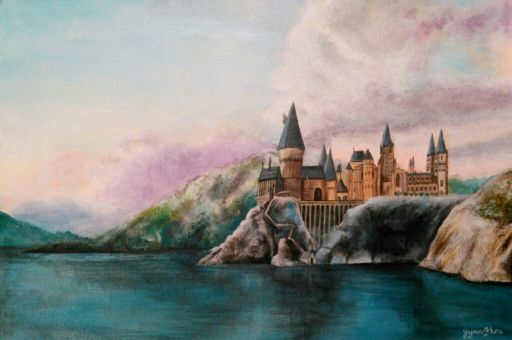 jk rowling painting hogwarts legacy
