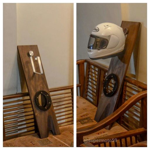 homemade helmet hanger