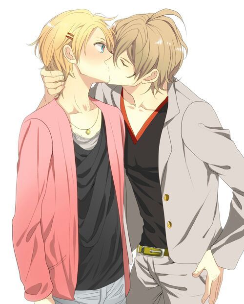 adorable gay anime kiss