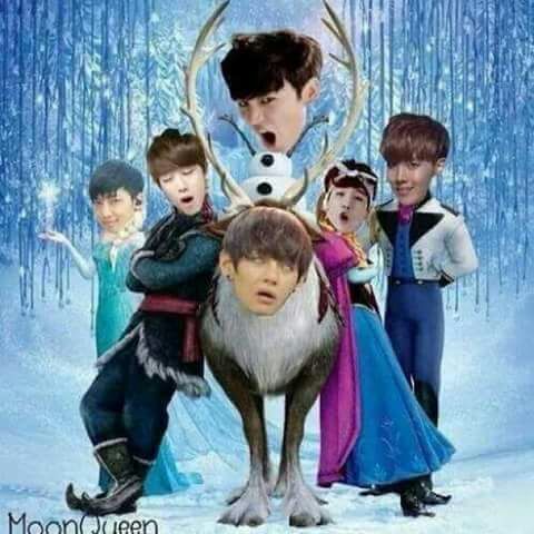 Bts as frozen characters