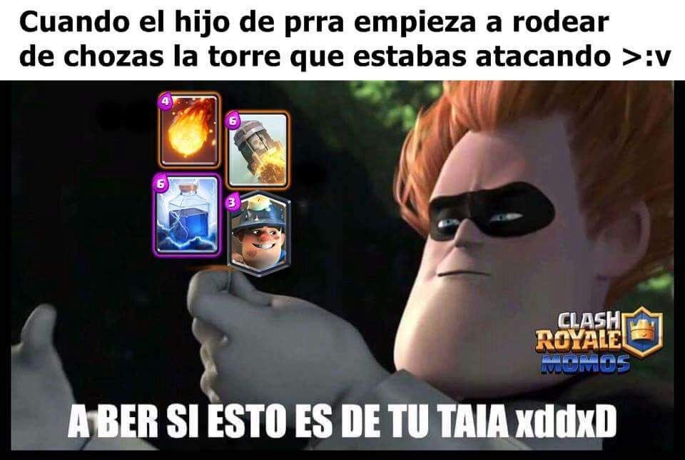 Resultado de imagen para memes clash royale chozas