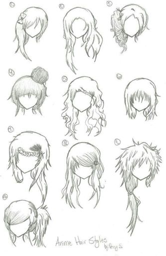 Peinados para Mujer adolescente niña etc  Aprendiendo a Dibujar Amino