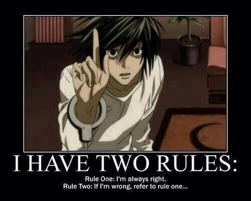 death note rules anime