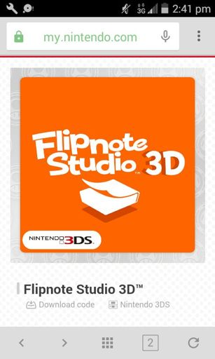 flipnote studio 3d download codes