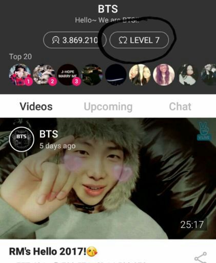 naver vlive app im level 7 it says i have no ranking or level chemi beat