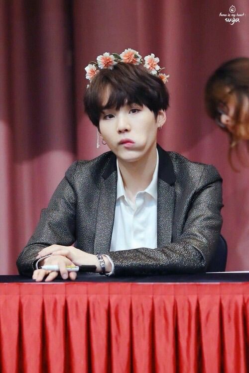 Yoongi Flower Crown Armys Amino 