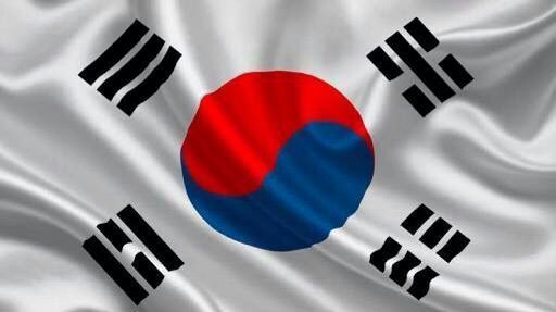 Resultado de imagen para bandera de Corea del Sur