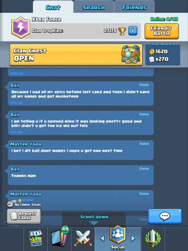 clan chest opening