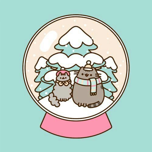 pusheen winter wonderland