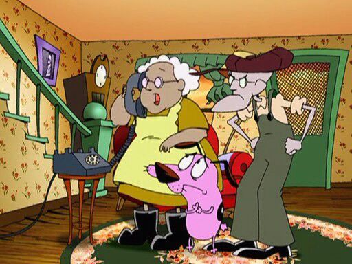 Courage The Cowardly Dog Grandma And Grandpa - All About Cow Photos