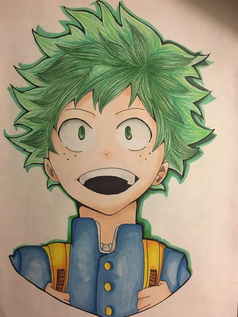 My Hero Academia Deku Drawing Process Anime Amino