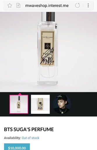 suga favorite perfume