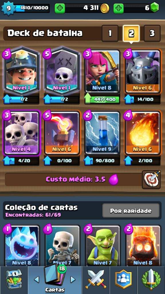 Deck de mineiro e cemitério dicas do deck Clash Royale Amino