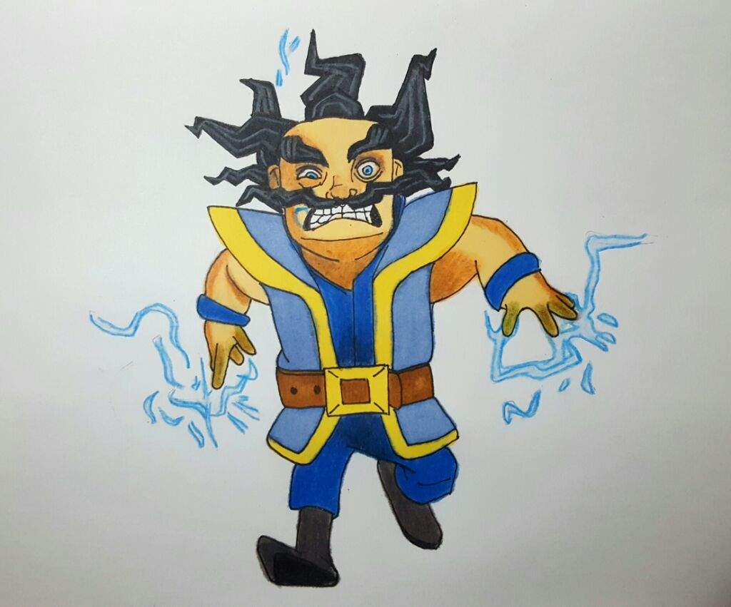 Dibujo De Mago Eléctrico de Clash Royale Arte Amino Amino