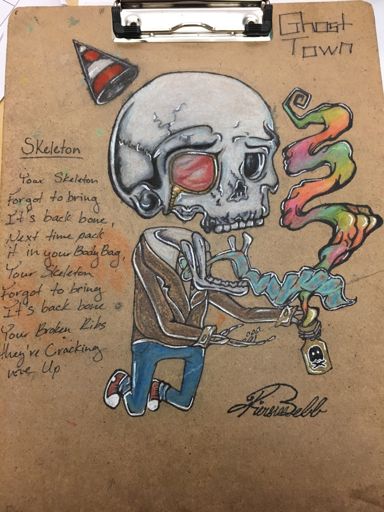 ghost town album art skeleton