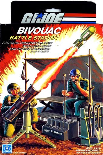 GI Joe Playset BIVOUAC Mortar No Stand 1984 Original Part 