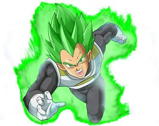 vegeta super saiyan verde